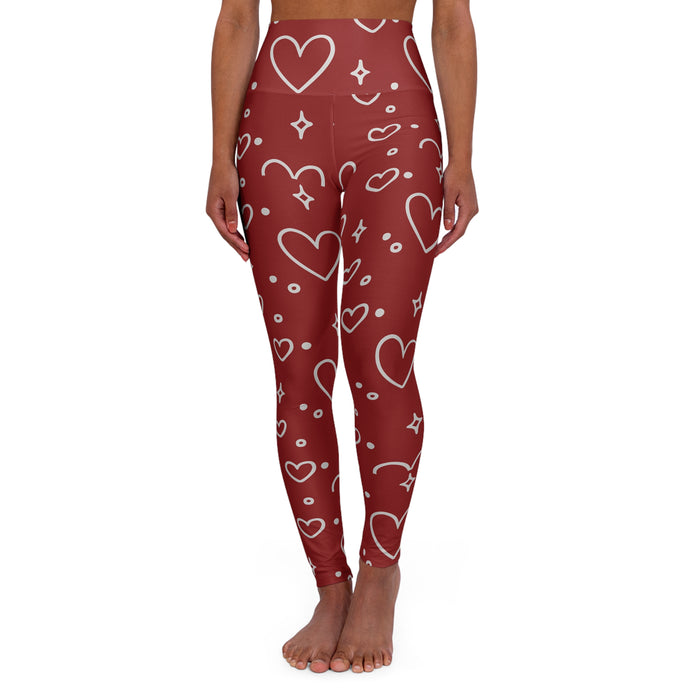 Hearts of Love High Waisted Yoga Leggings