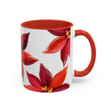 Holiday Red Poinsettias Mug