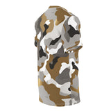 Brown and Gold Camo Top