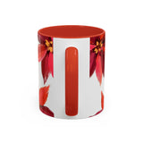 Holiday Red Poinsettias Mug
