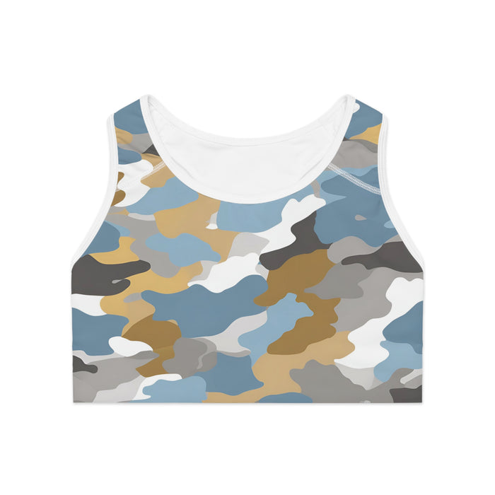 Light Blue Camo Sports Bra