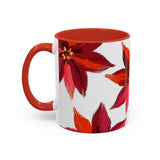 Holiday Red Poinsettias Mug