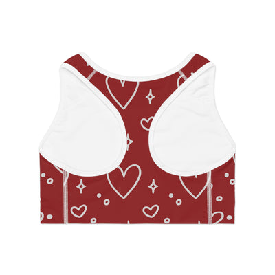 Hearts of Love Sports Bra