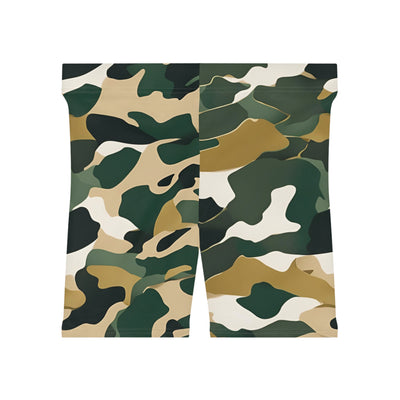 Green Camo Biker Shorts