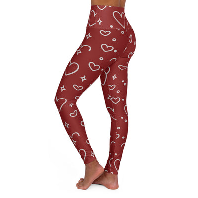 Hearts of Love High Waisted Yoga Leggings