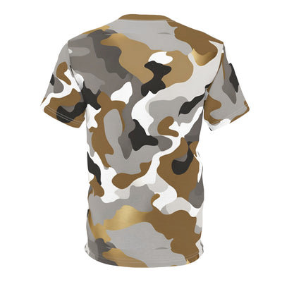 Brown and Gold Camo Top