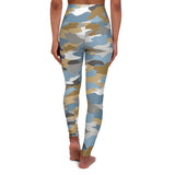 Light Blue Camo High Waisted Yoga Leggings