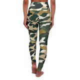 Green Camo High Waisted Yoga Leggings