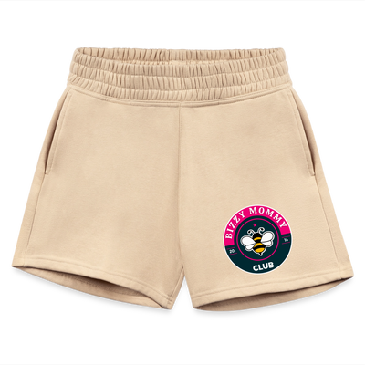 Bizzy Mommy Club Jogger Shorts - nude