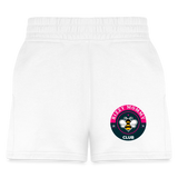 Bizzy Mommy Club Jogger Shorts - white