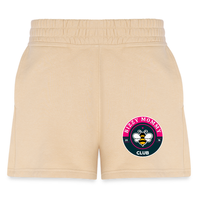 Bizzy Mommy Club Jogger Shorts - nude