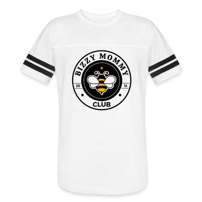 Bizzy Mommy Club Vintage Sport T-Shirt - white/black