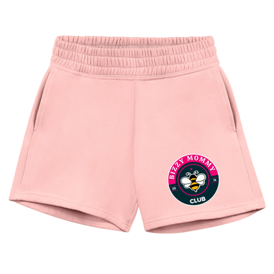 Bizzy Mommy Club Jogger Shorts - light pink