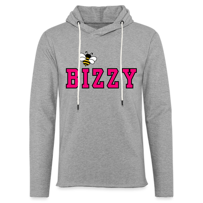 Bizzy Bee Lightweight Terry Hoodie - heather gray