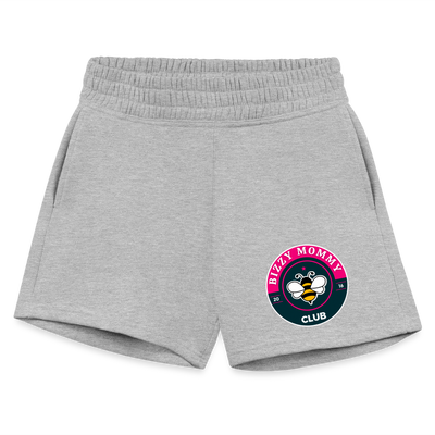 Bizzy Mommy Club Jogger Shorts - heather gray