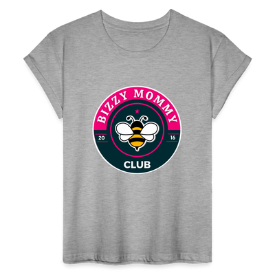 Classic Bizzy Mommy Club Relaxed Fit T-Shirt - heather gray