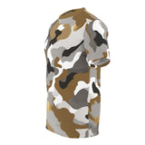 Brown and Gold Camo Top