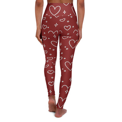 Hearts of Love High Waisted Yoga Leggings