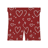 Hearts of Love Biker Shorts