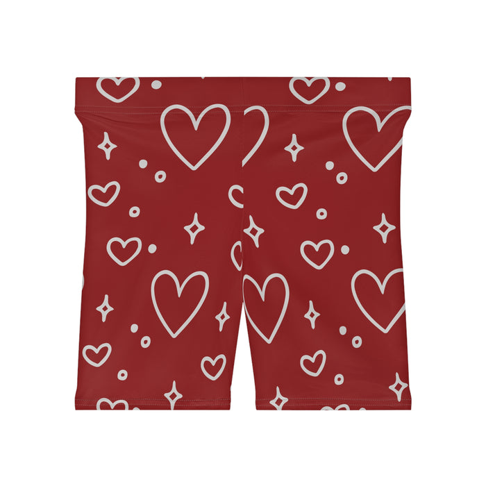 Hearts of Love Biker Shorts