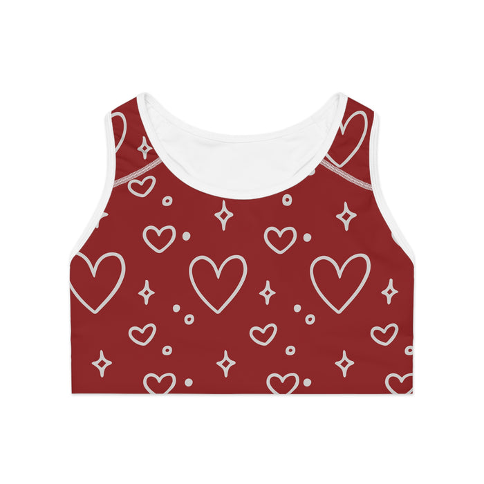 Hearts of Love Sports Bra