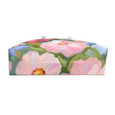 Pink Floral Weekender Tote