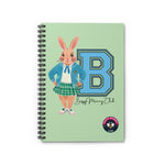 Green Bizzy Bunny Big B Spiral Notebook