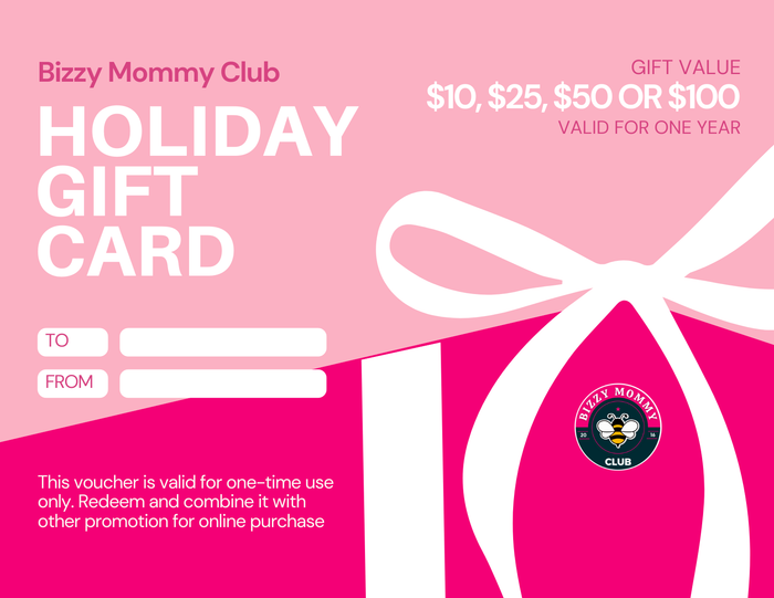 Bizzy Mommy Club Holiday Gift Card